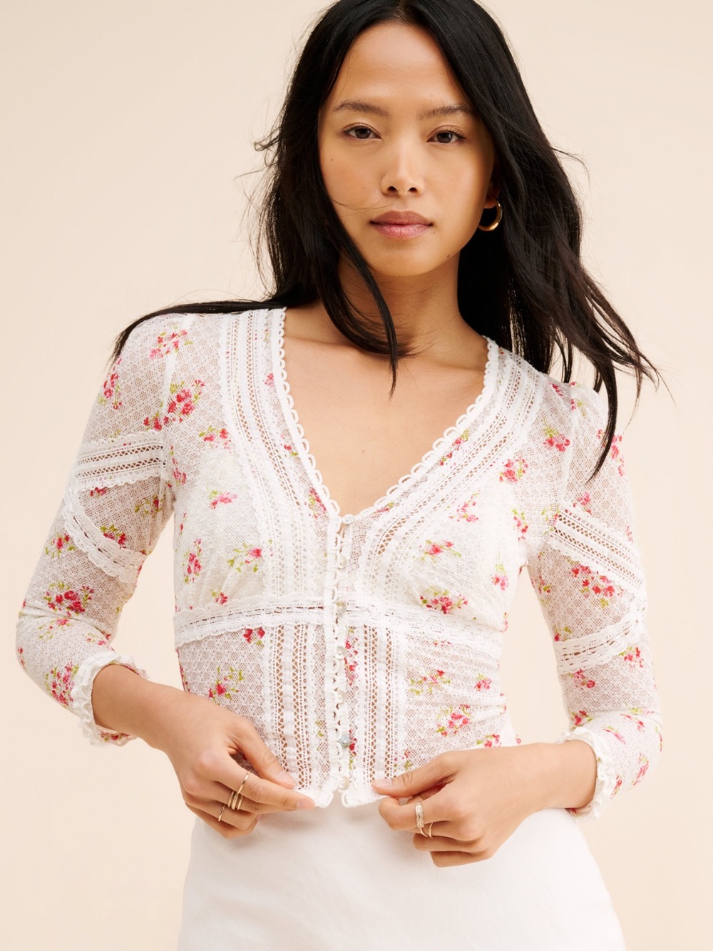 Free People Kika Printed Top